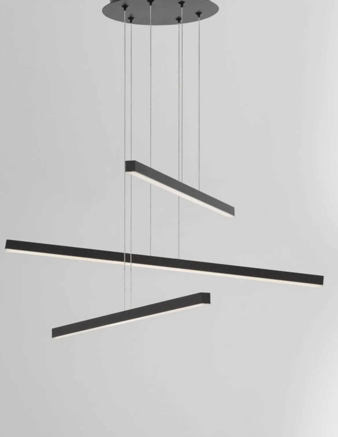 Nova Luce 9010033 LIOR LED Pendelleuchte 3-flammig 3000K Schwarz