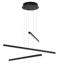 Nova Luce 9010033 LIOR LED Pendelleuchte 3-flammig 3000K Schwarz