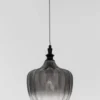 Nova Luce 9191242 LONI Pendelleuchte Schwarz Rauchglas E27