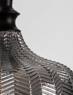 Nova Luce 9191242 LONI Pendelleuchte Schwarz Rauchglas E27