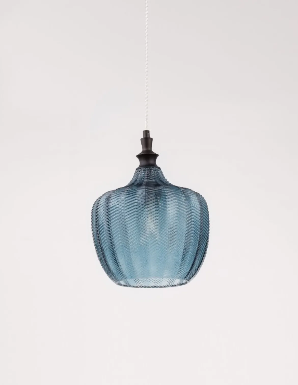 Nova Luce 9191243 LONI Pendelleuchte Schwarz Blau E27