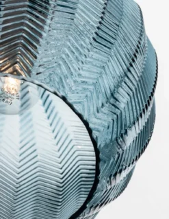 Nova Luce 9191243 LONI Pendelleuchte Schwarz Blau E27