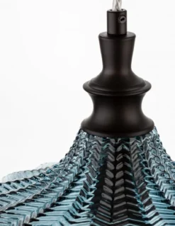 Nova Luce 9191243 LONI Pendelleuchte Schwarz Blau E27