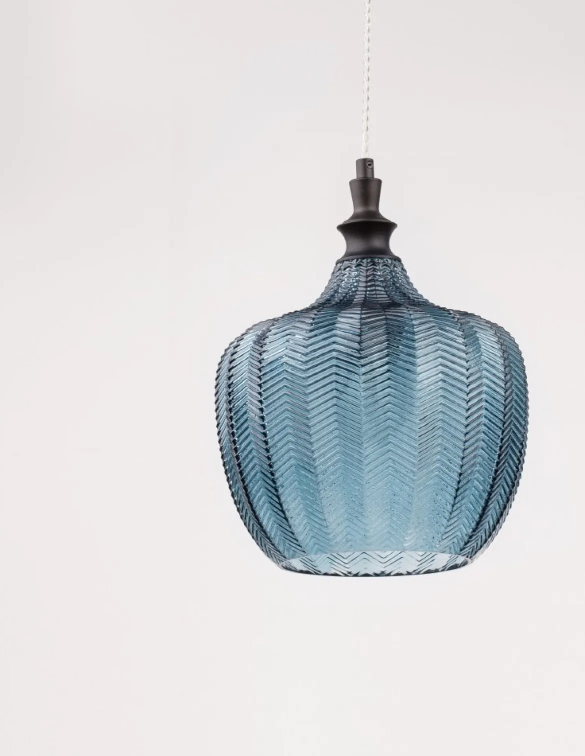 Nova Luce 9191243 LONI Pendelleuchte Schwarz Blau E27