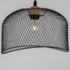 Nova Luce 9555803 LYRON Pendelleuchte Naturholz Schwarz E27