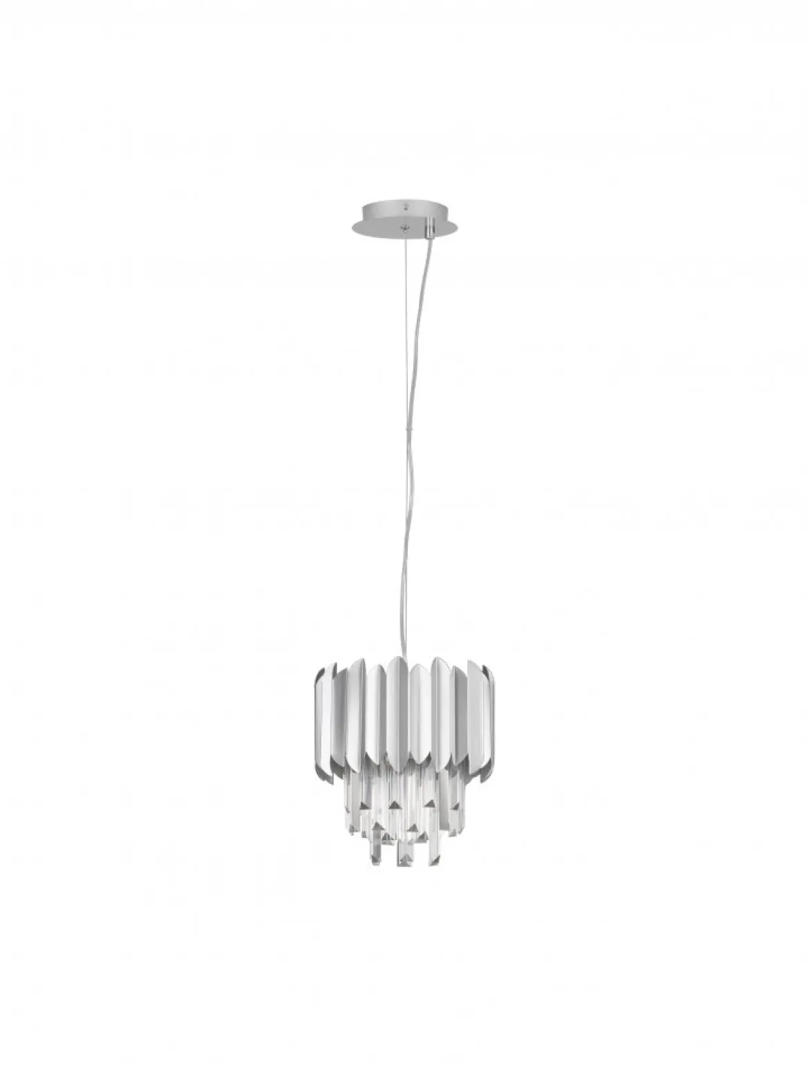 Nova Luce 9824070 MAGNOLIA Pendelleuchte 1-flammig Chrom E14