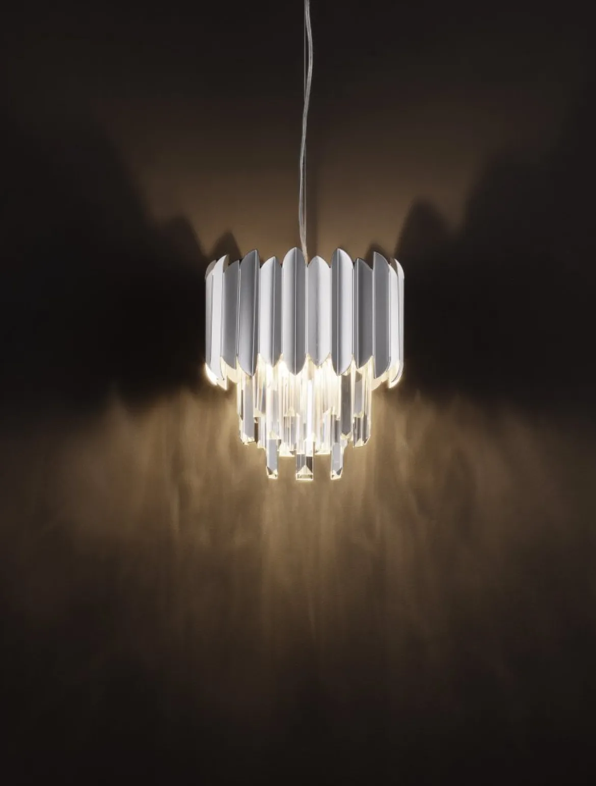 Nova Luce 9824070 MAGNOLIA Pendelleuchte 1-flammig Chrom E14