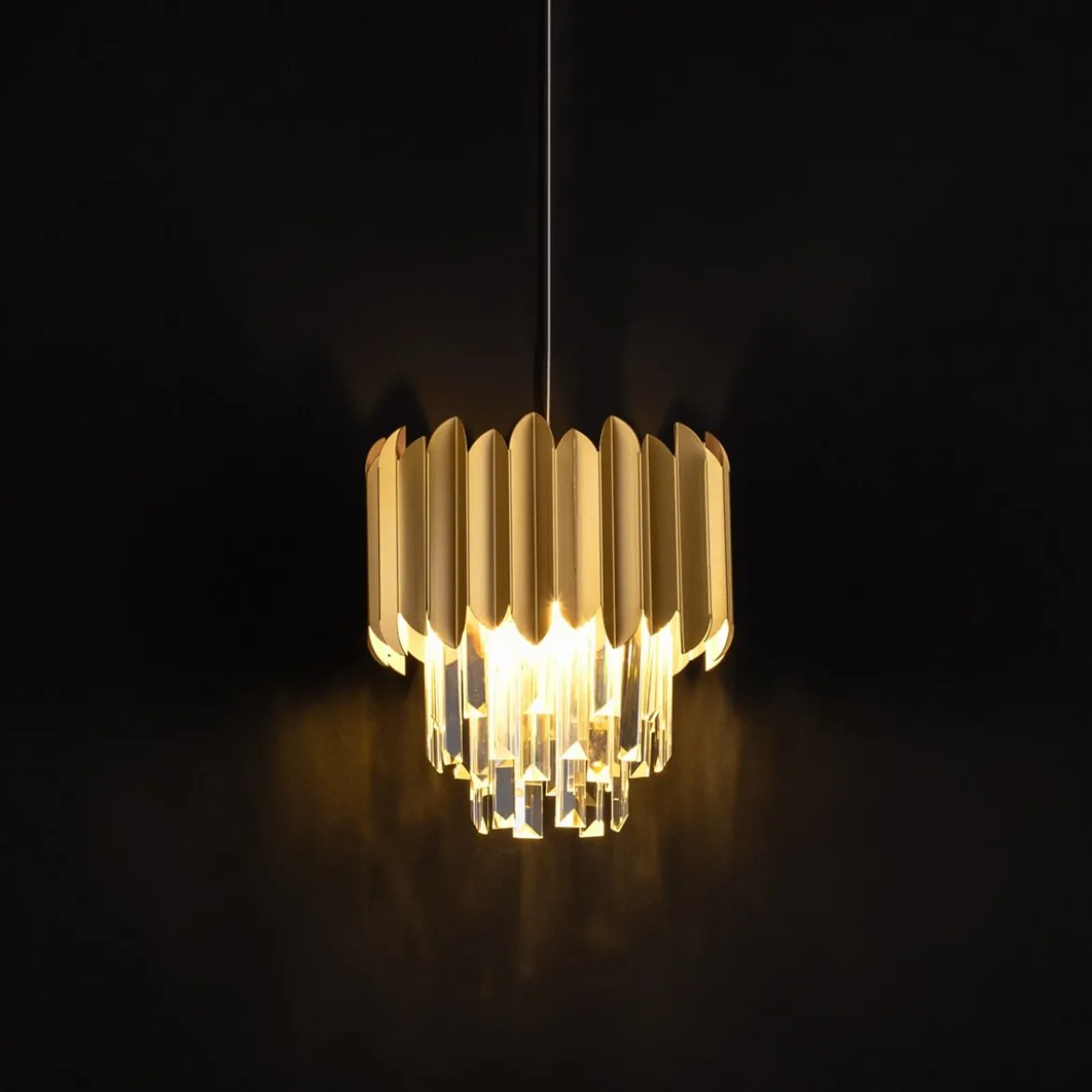Nova Luce 9824071 MAGNOLIA Pendelleuchte 1-flammig Gold E14