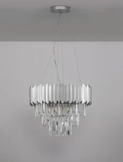 Nova Luce 9824074 MAGNOLIA Pendelleuchte 6-flammig Chrom E14