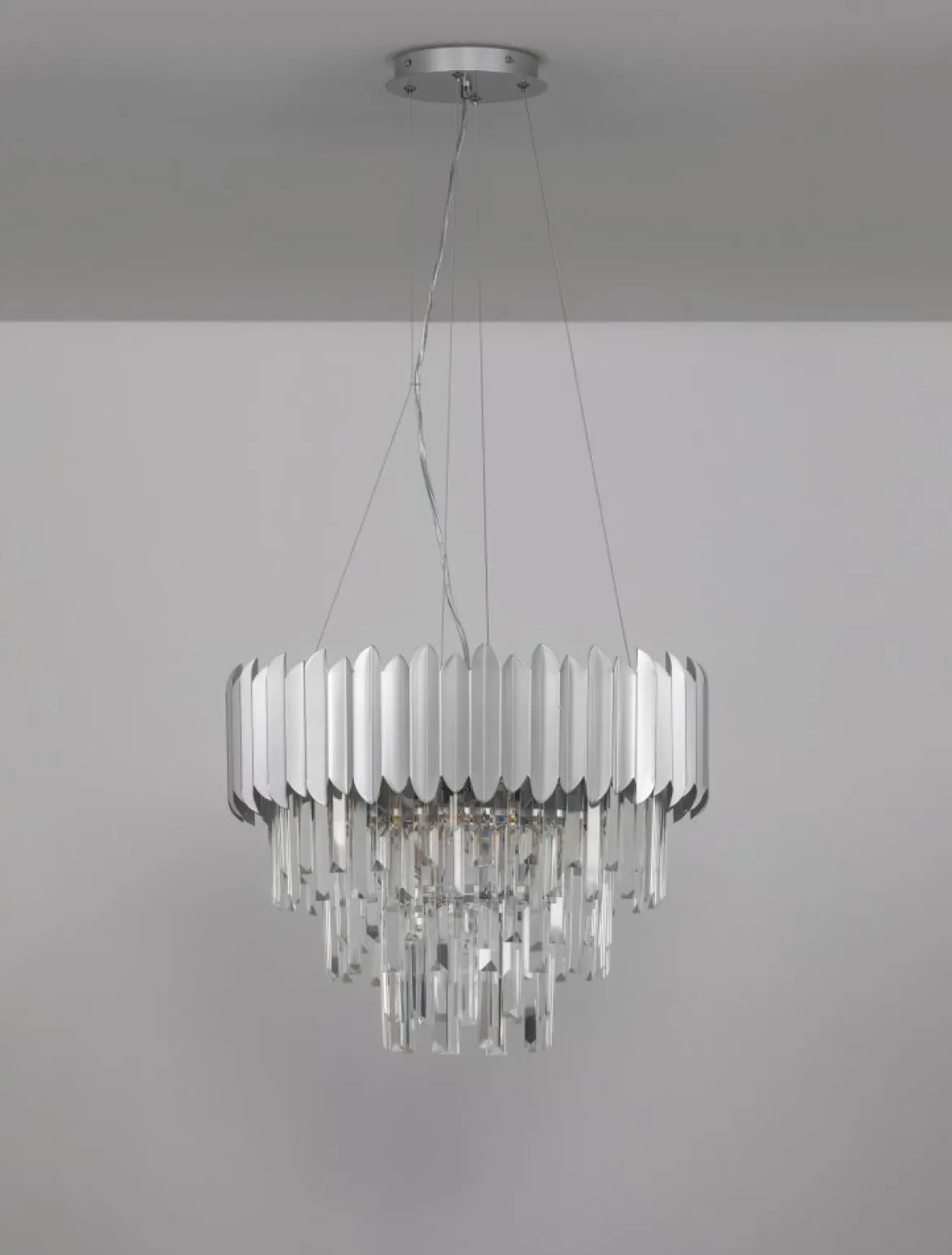 Nova Luce 9824074 MAGNOLIA Pendelleuchte 6-flammig Chrom E14