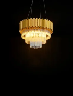 Nova Luce 9824081 MAGNOLIA Pendelleuchte 6-flammig Gold E14