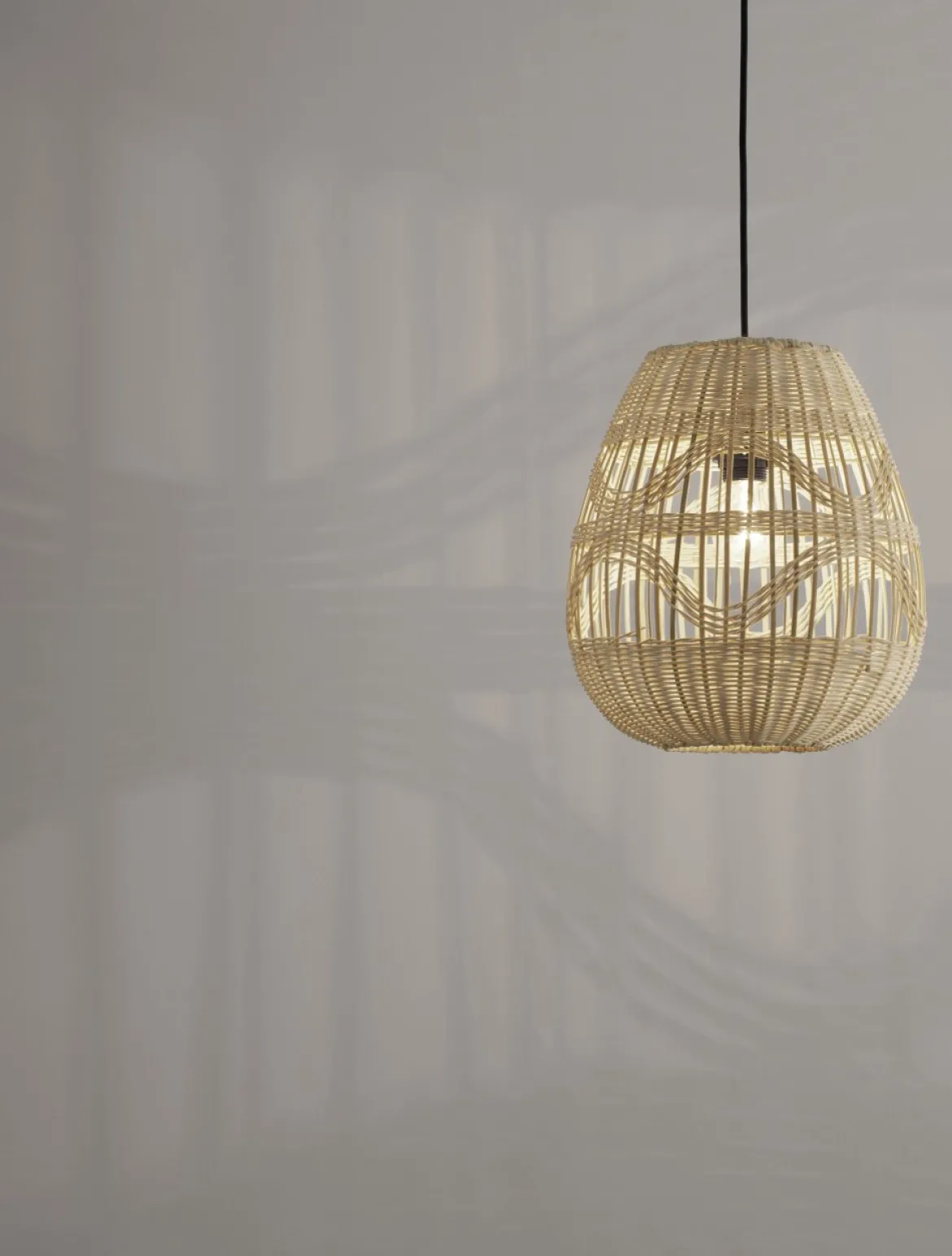 Nova Luce 9586501 MARLO Pendelleuchte 30cm Natur E27