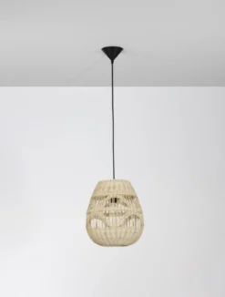 Nova Luce 9586501 MARLO Pendelleuchte 30cm Natur E27