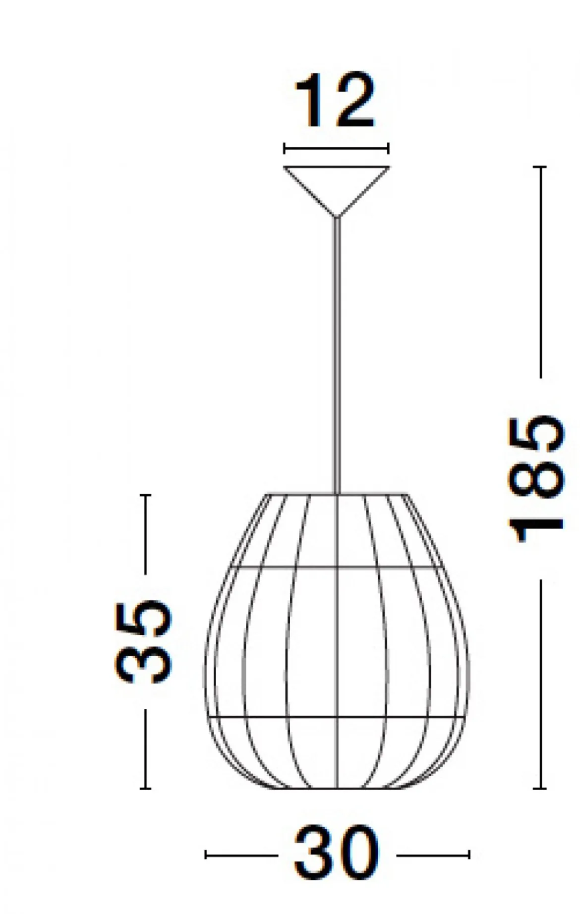 Nova Luce 9586501 MARLO Pendelleuchte 30cm Natur E27