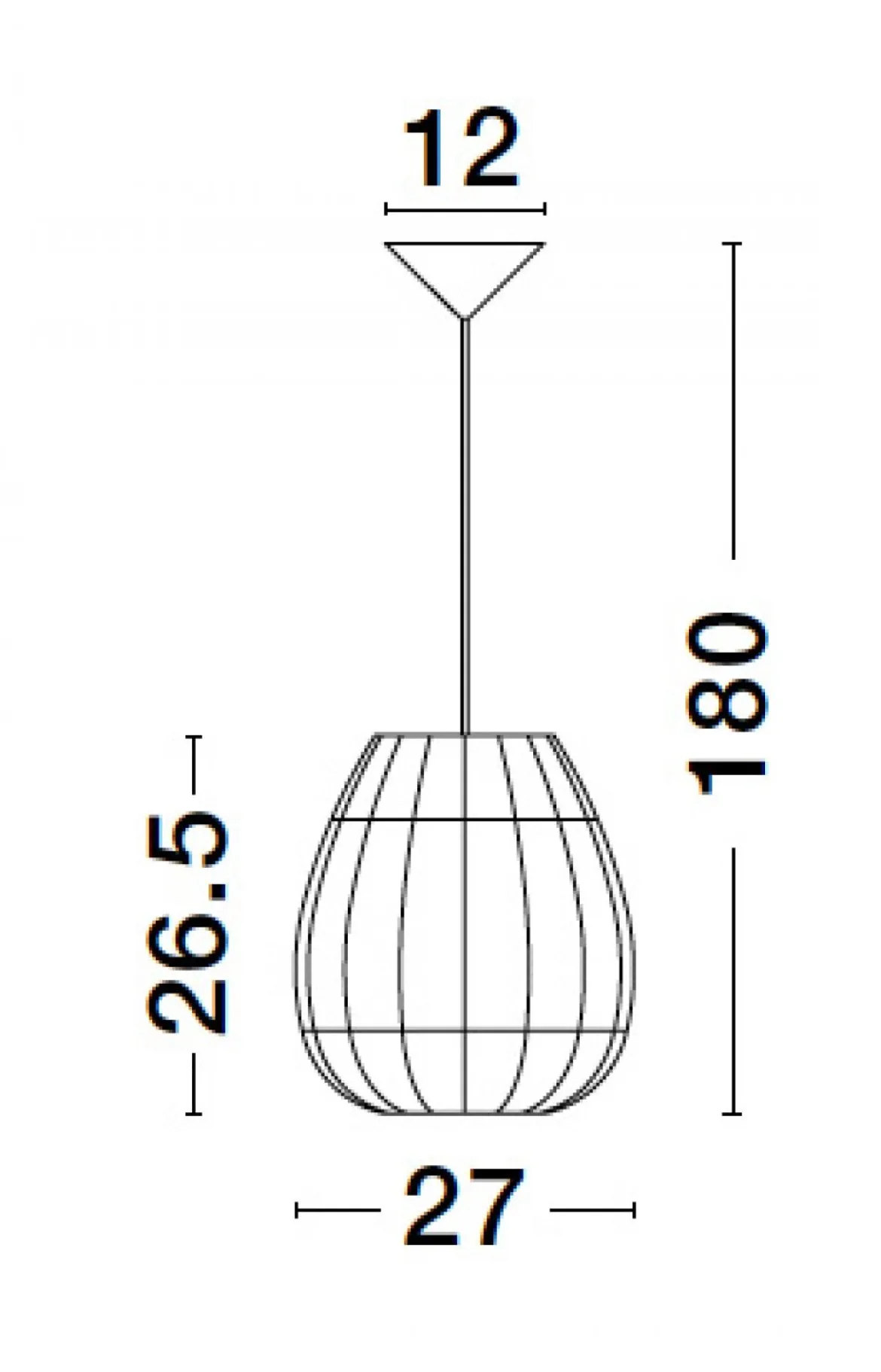 Nova Luce 9586500 MARLO Pendelleuchte 27cm Natur E27