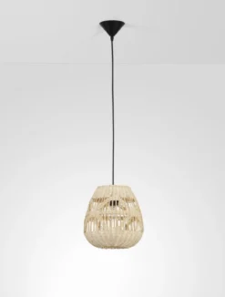 Nova Luce 9586500 MARLO Pendelleuchte 27cm Natur E27
