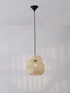Nova Luce 9586500 MARLO Pendelleuchte 27cm Natur E27