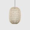 Nova Luce 9586766 MELODY Pendelleuchte 42x30cm Natur E27