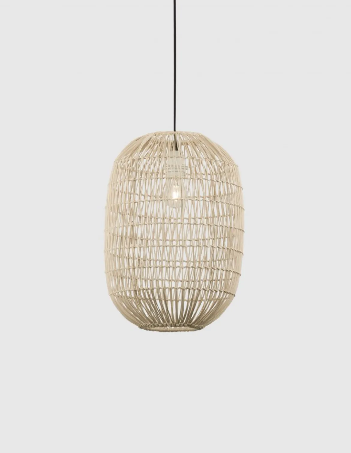 Nova Luce 9586766 MELODY Pendelleuchte 42x30cm Natur E27
