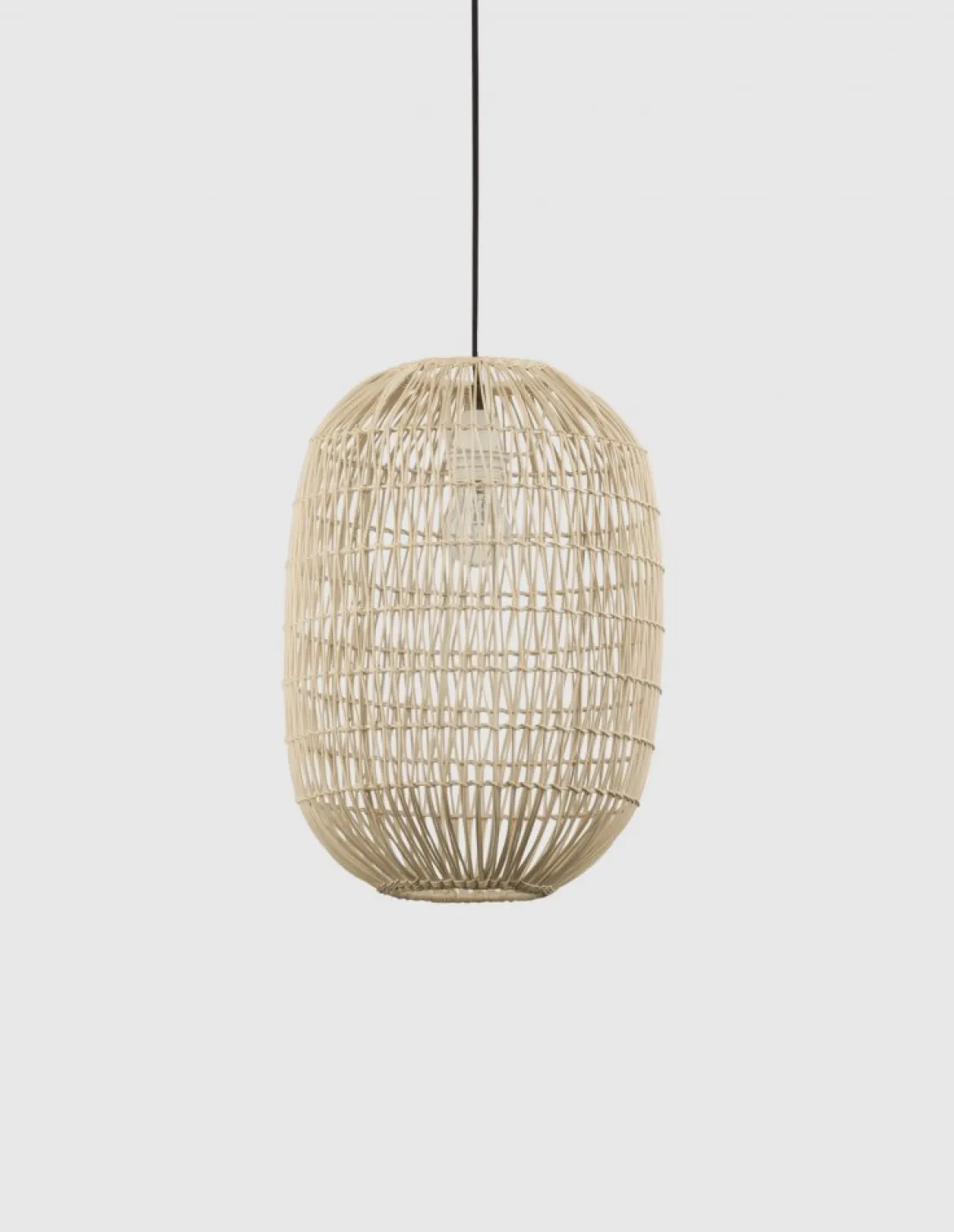 Nova Luce 9586766 MELODY Pendelleuchte 42x30cm Natur E27