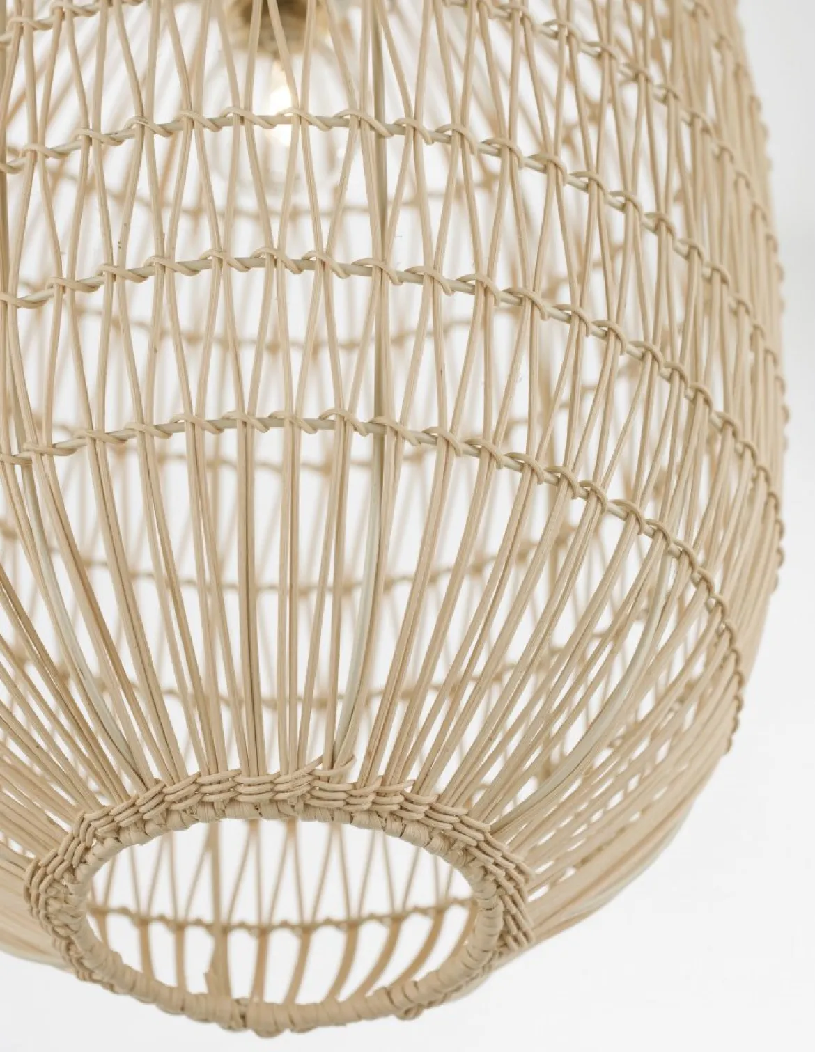 Nova Luce 9586766 MELODY Pendelleuchte 42x30cm Natur E27