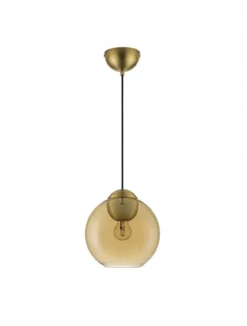 Nova Luce 9009239 MIDORI Pendelleuchte 1-flammig Gold Amber E27