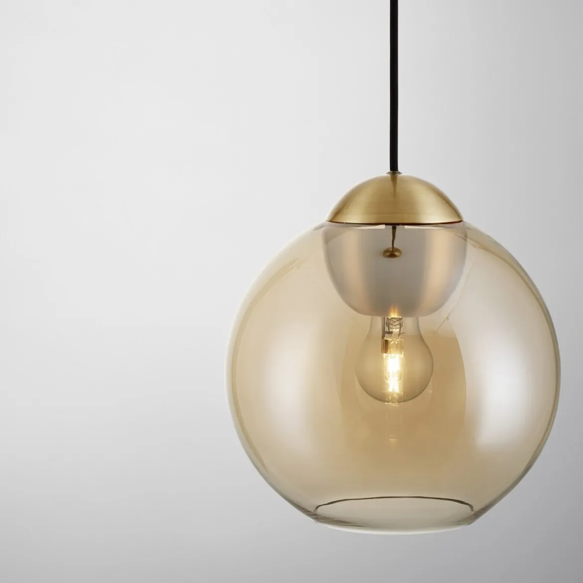 Nova Luce 9009239 MIDORI Pendelleuchte 1-flammig Gold Amber E27