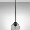 Nova Luce 9009241 MIDORI Pendelleuchte 1-flammig Schwarz Grau E27