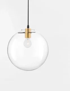 Nova Luce 9416925 MIRALE Pendelleuchte 25cm Schwarz Gold Transparent E27