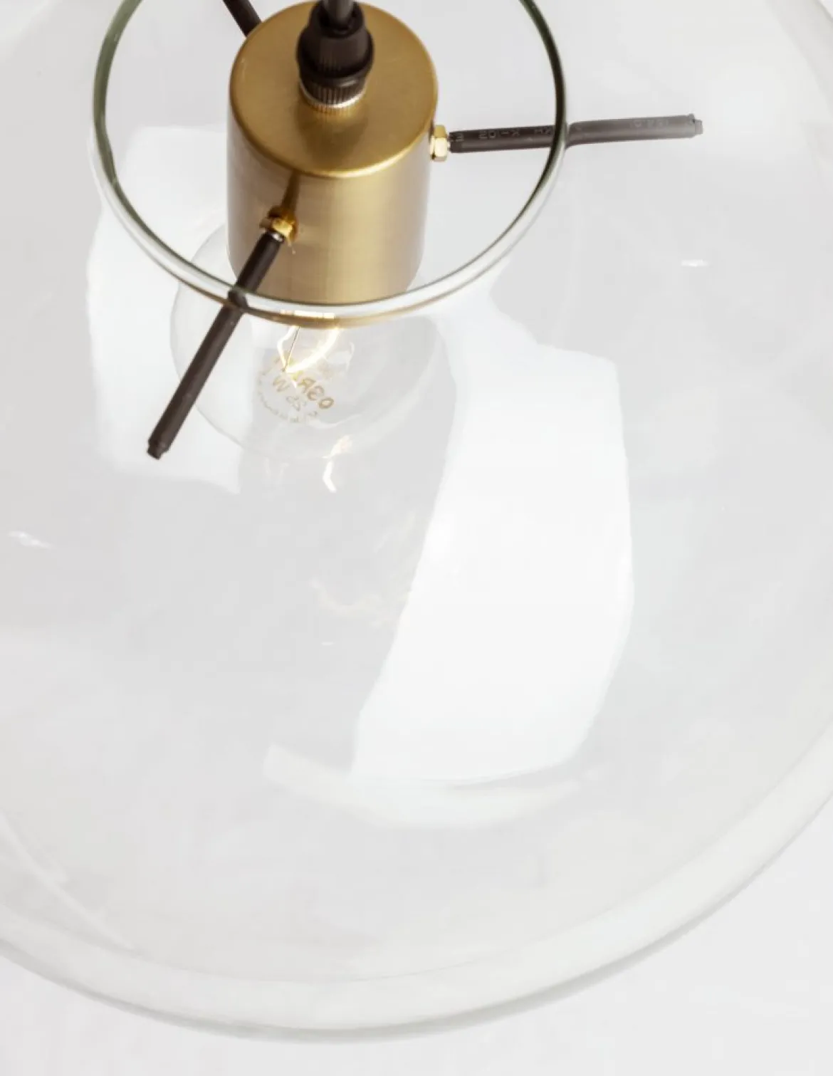 Nova Luce 9416925 MIRALE Pendelleuchte 25cm Schwarz Gold Transparent E27