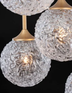 Nova Luce 9260212 MIRANO Pendelleuchte rund 5-flammig Gold Transparent G9