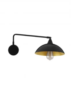 Nova Luce 9035979 MIRBA Wandleuchte Schwarz Gold E27