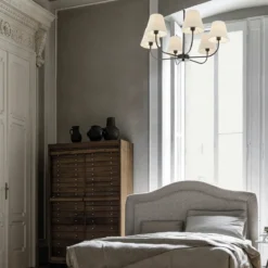 Nova Luce 9036045 MOIST Pendelleuchte 6-flammig Schwarz Beige E27