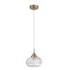 Nova Luce 9738211 MOND Pendelleuchte 1-flammig Gold Transparent E14