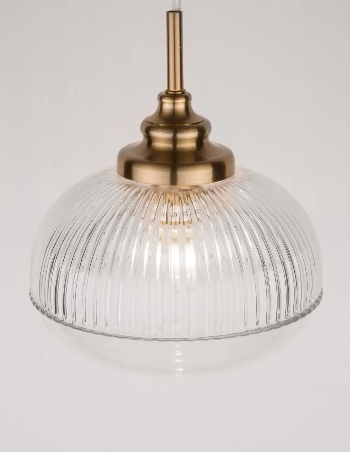 Nova Luce 9738211 MOND Pendelleuchte 1-flammig Gold Transparent E14