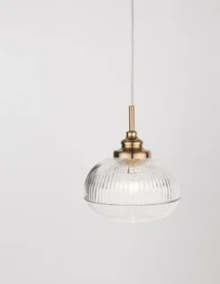Nova Luce 9738211 MOND Pendelleuchte 1-flammig Gold Transparent E14