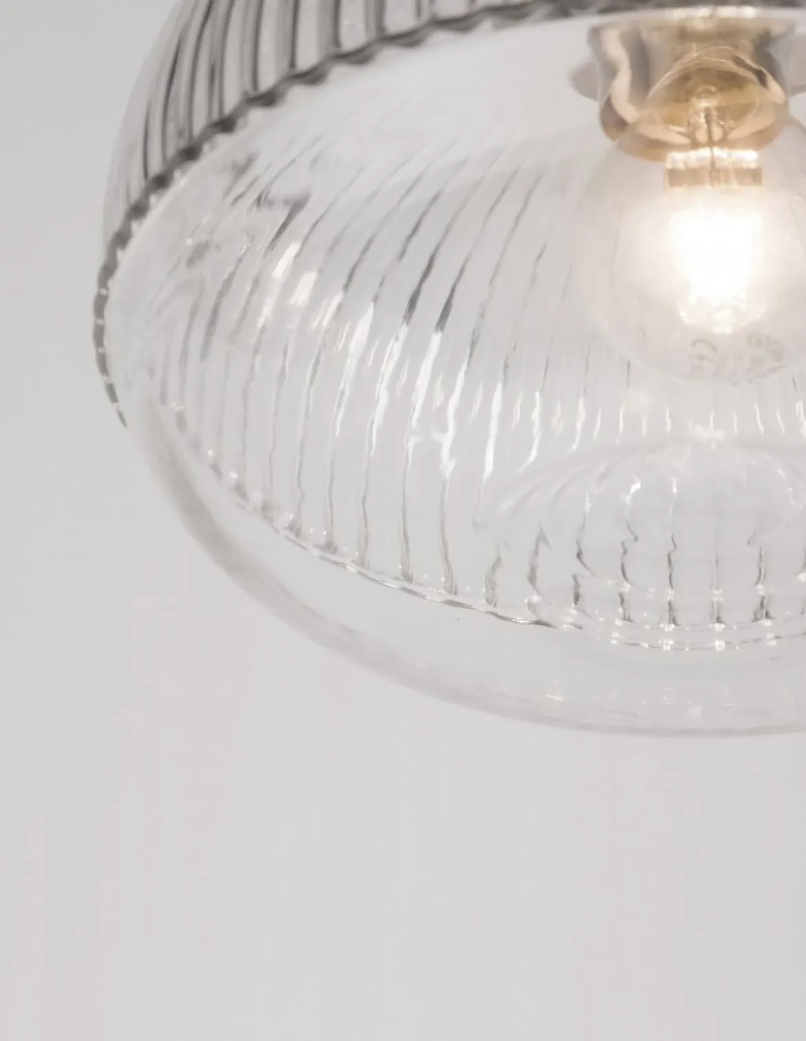 Nova Luce 9738211 MOND Pendelleuchte 1-flammig Gold Transparent E14