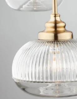 Nova Luce 9731214 MOND Pendelleuchte rund 3-flammig Gold Transparent E14