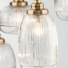 Nova Luce 9731215 MOND Pendelleuchte 6-flammig Gold Transparent E14
