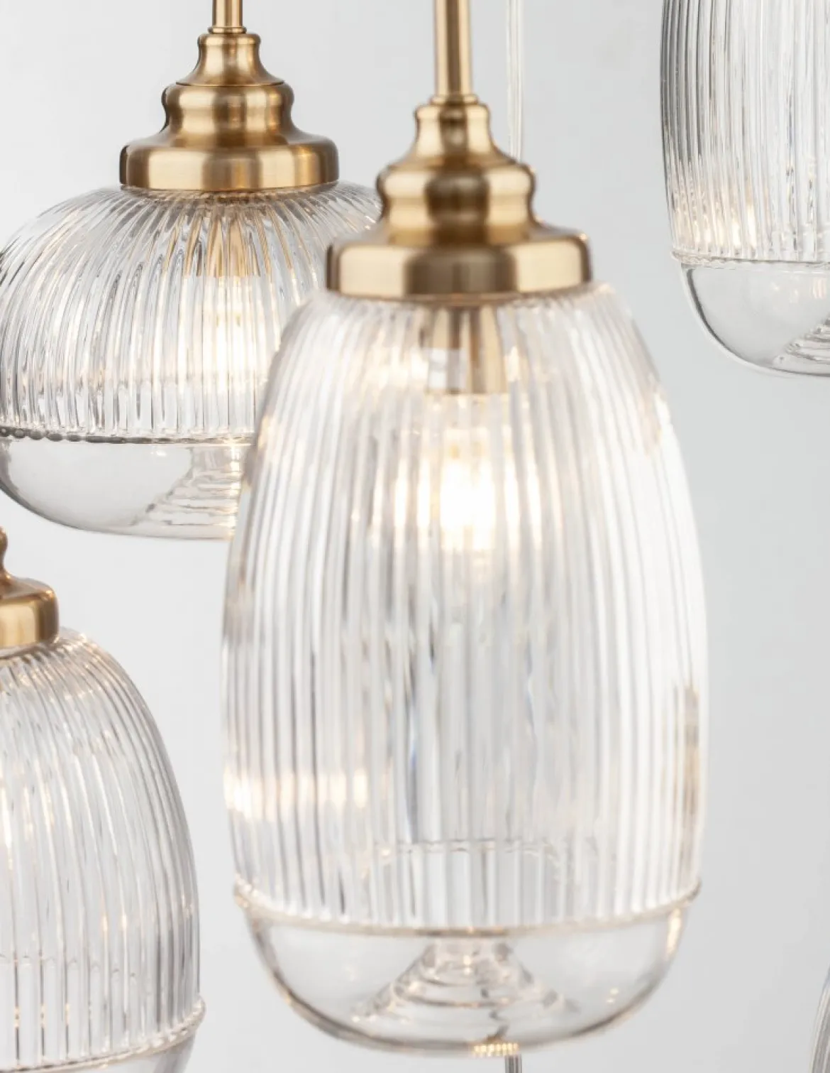 Nova Luce 9731215 MOND Pendelleuchte 6-flammig Gold Transparent E14