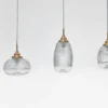 Nova Luce 9731216 MOND Pendelleuchte 3-flammig Gold Transparent E14