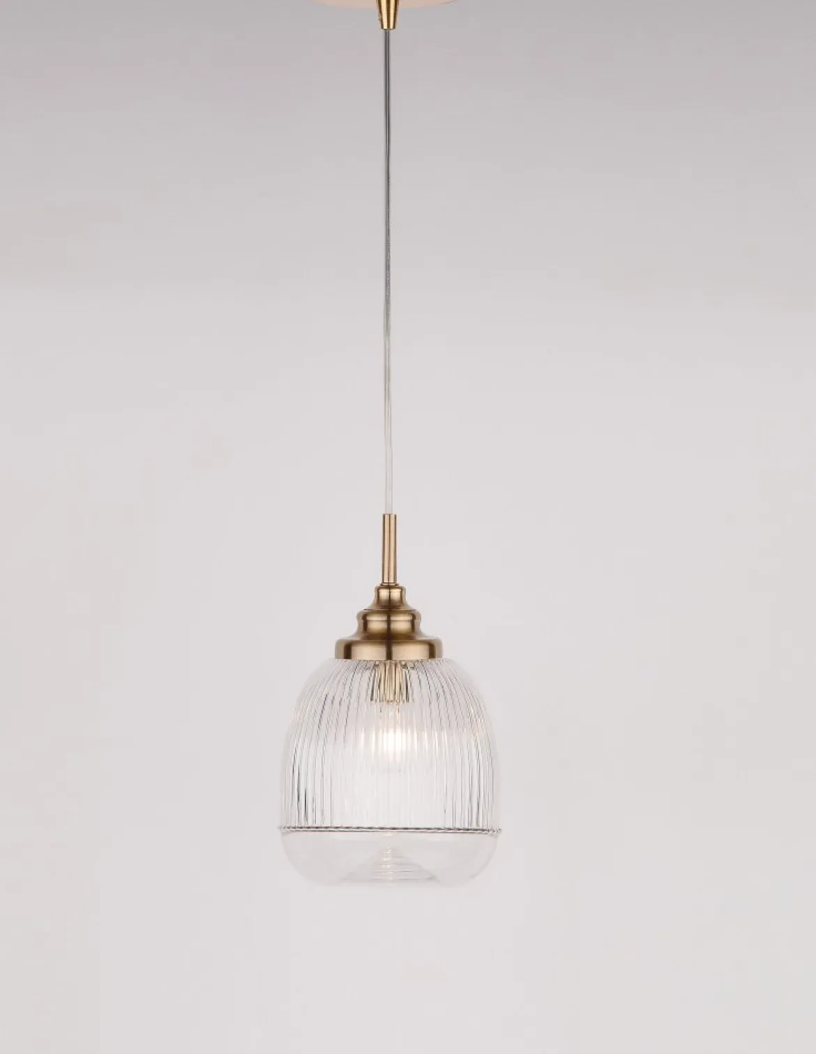Nova Luce 9738210 MOND Pendelleuchte 1-flammig Gold Transparent E14