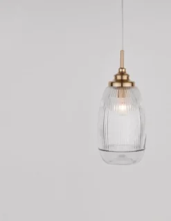 Nova Luce 9738212 MOND Pendelleuchte 1-flammig Gold Transparent E14
