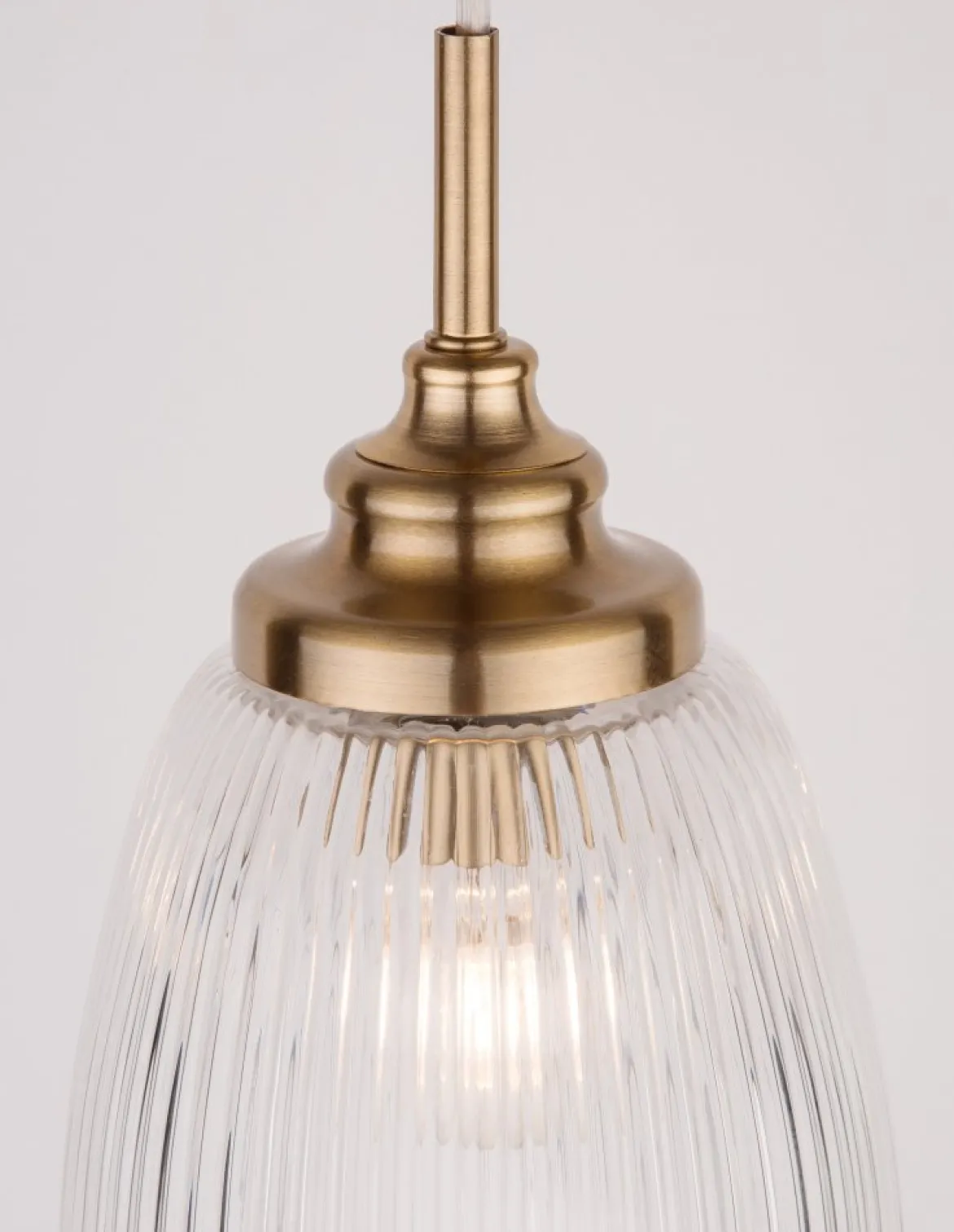 Nova Luce 9738212 MOND Pendelleuchte 1-flammig Gold Transparent E14