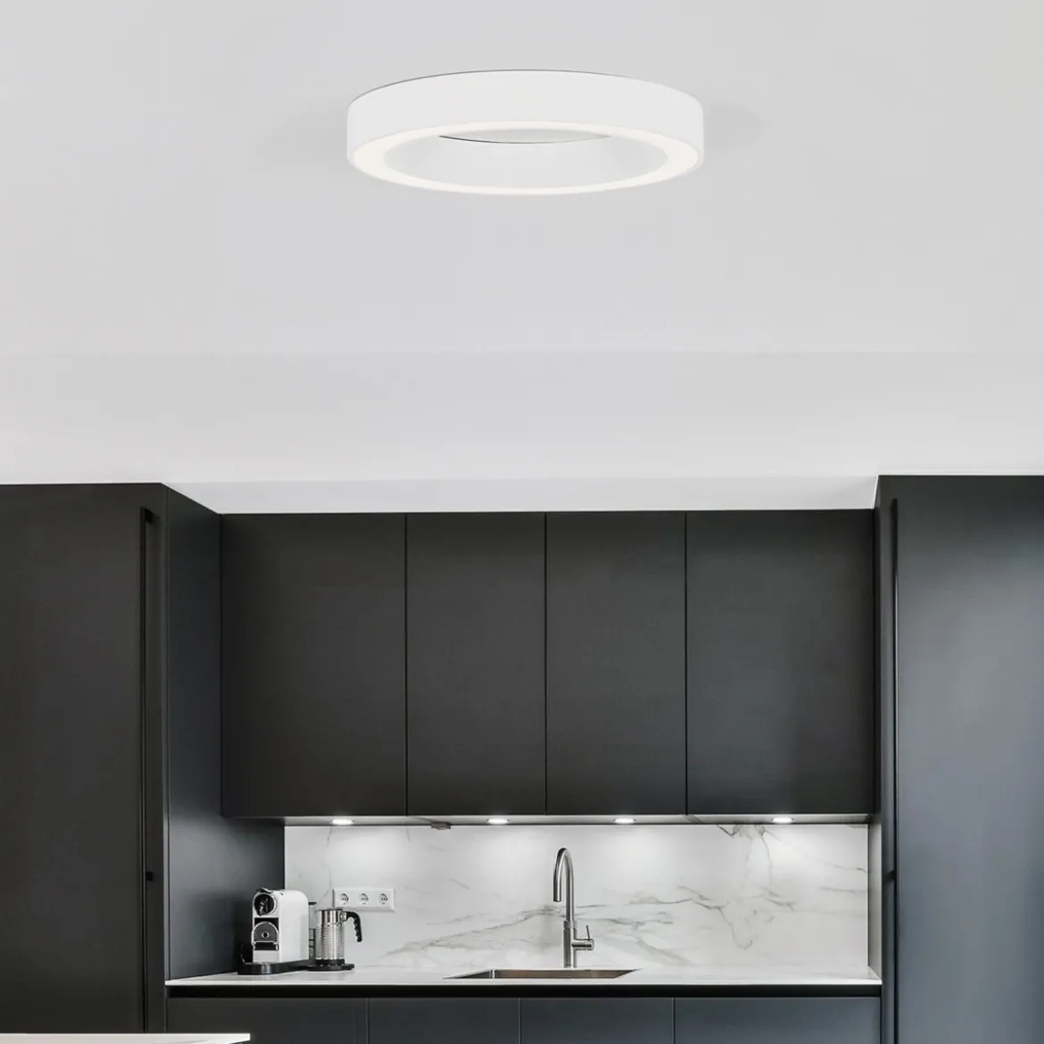 Nova Luce 9345632 MORBIDO LED Deckenleuchte 60cm 2700-4000K Weiss