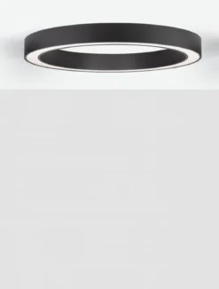 Nova Luce 9345636 MORBIDO LED Deckenleuchte 80cm 2700-4000K Schwarz dimmbar