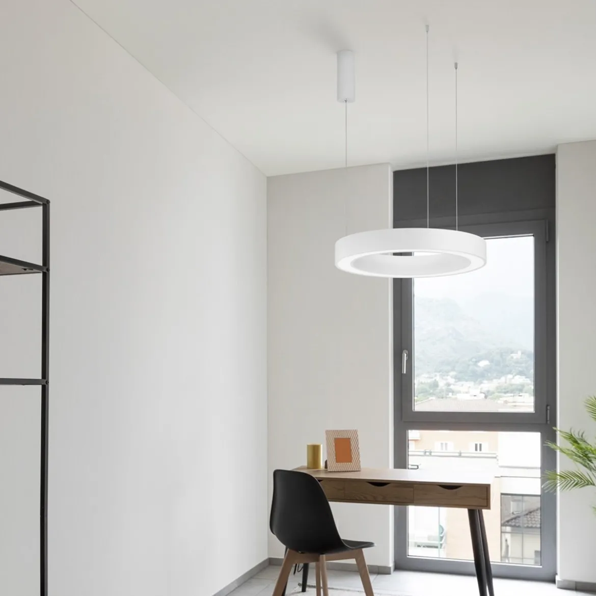 Nova Luce 9345638 MORBIDO LED Pendelleuchte 60cm 2700-4000K Weiss dimmbar