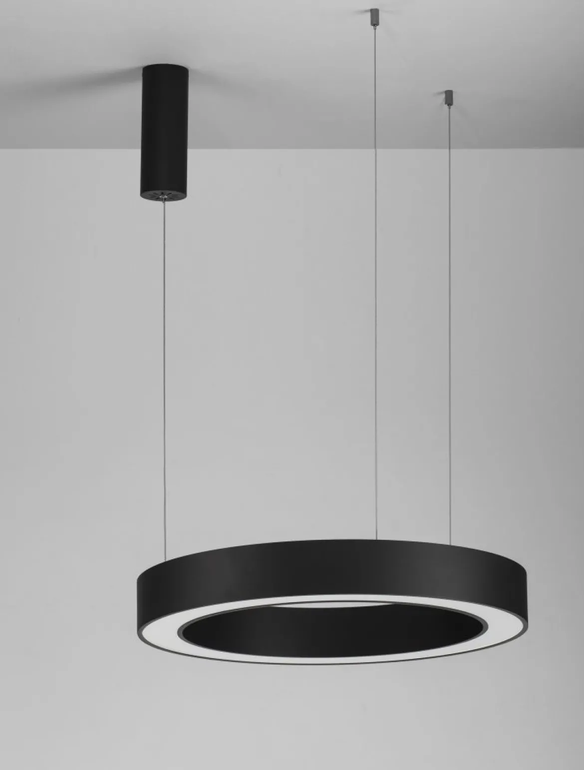 Nova Luce 9345639 MORBIDO LED Pendelleuchte 60cm 2700-4000K Schwarz dimmbar