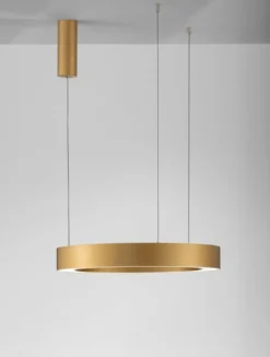 Nova Luce 9345640 MORBIDO LED Pendelleuchte 60cm 2700-4000K Messing Gold dimmbar