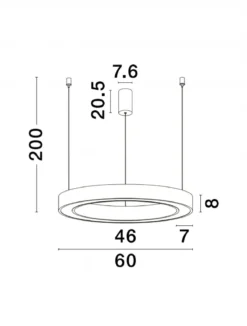 Nova Luce 9345640 MORBIDO LED Pendelleuchte 60cm 2700-4000K Messing Gold dimmbar